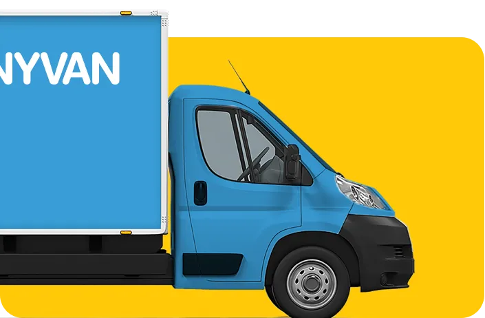 Image of removal van highlighting man and van services